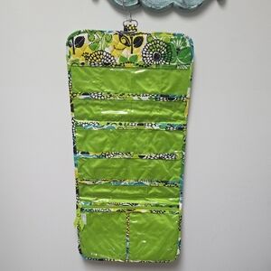 Vera Bradley Hanging Organizer Jewelry/Accessory Holder in Lime Green Floral